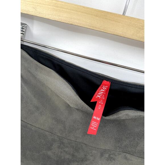 Spanx Moto faux leather Leggings gunmetal - Picture 3 of 5